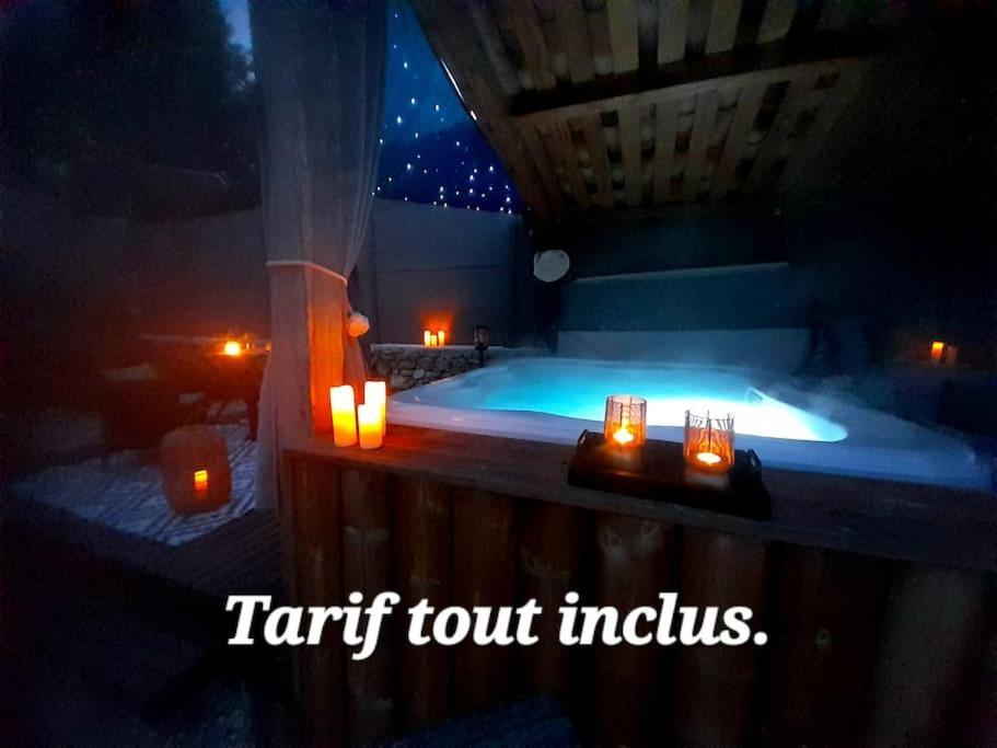 L'Antre Deux Pierres, Romantisme, Jacuzzi Exterieur, Plateau Dinatoire Bouyon Eksteriør billede
